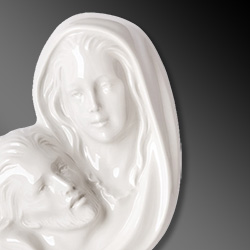 Decorative plaques in porcelain for gravestones